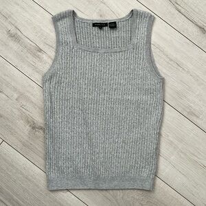 Jeanne Pierre cable knit sweater tank size small